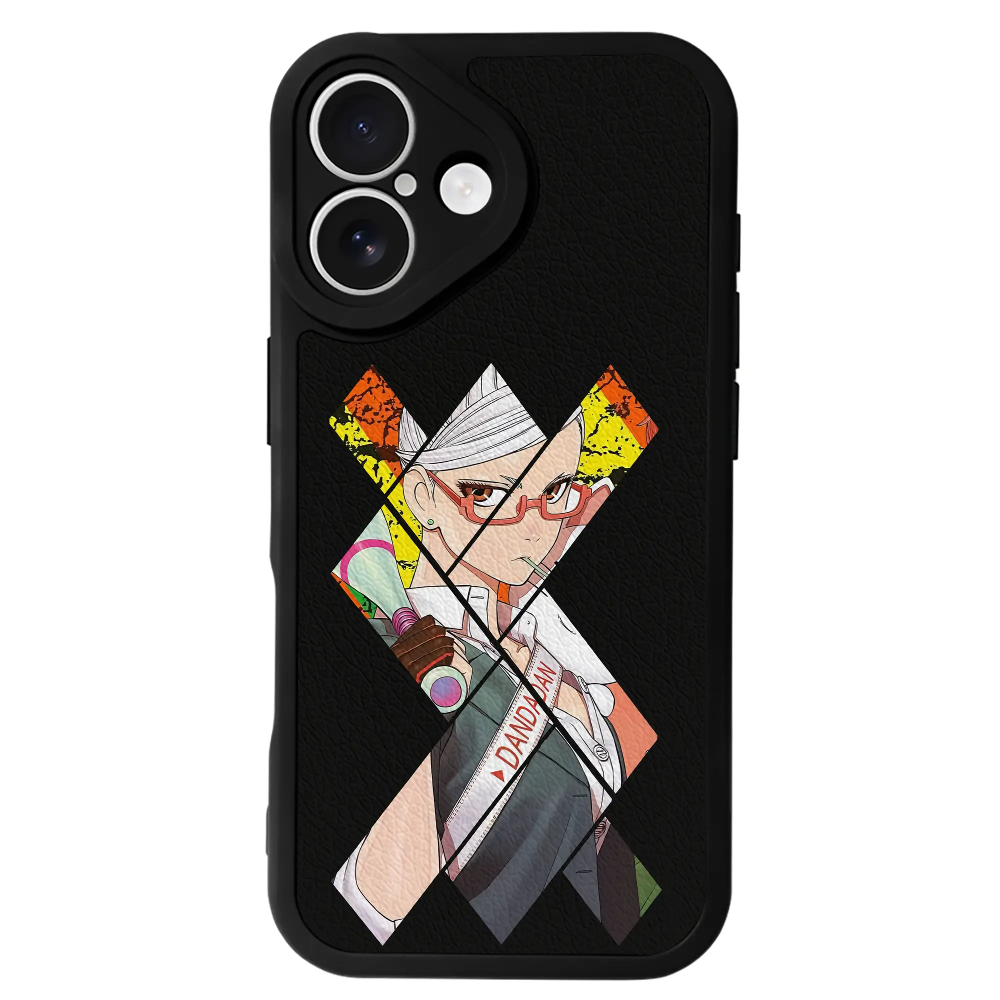 ダンダダン グッズ,綾瀬星子 - IPhone 16シリーズ対応 ・ シリコンスマホケース ・ レザー調 ・ 高精度フィット ・ 耐衝撃 ・ ワイヤレス充電対応 ・ 精密カット